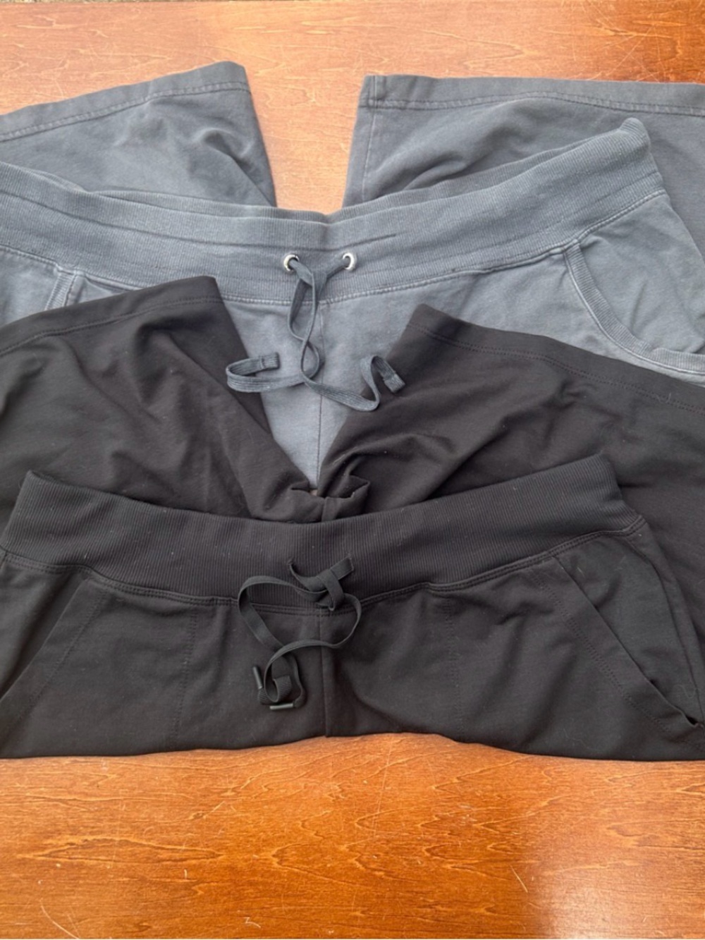 Danskin & Athletic Women's Athletic Shorts in Black and Gray - Drawstring Waist